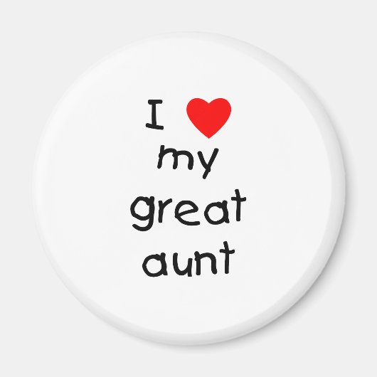 Ich Liebe meine große Tante Magnet (Vorne)