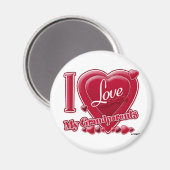 Ich Liebe meine Großeltern Magnet (Vorderseite/Rückseite)