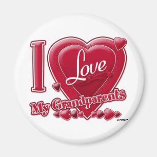 Ich Liebe meine Großeltern Magnet