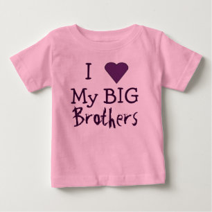 Ich LIEBE meine großen Brüder T Baby T-shirt