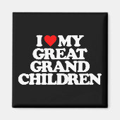ICH LIEBE MEINE GROSSEN KINDER MAGNET (Vorne)