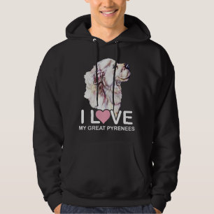 Ich Liebe meine großen Pyrenäen Hoodie