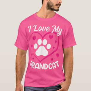 Ich Liebe meine Großkatze, Katze Lover Granddad Om T-Shirt