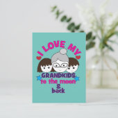Ich Liebe meine Großkinder Postkarte (Stehend Vorderseite)