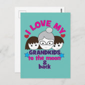 Ich Liebe meine Großkinder Postkarte (Vorne/Hinten)