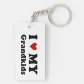 Ich Liebe meine Großkinder Schlüsselanhänger (Rückseite)