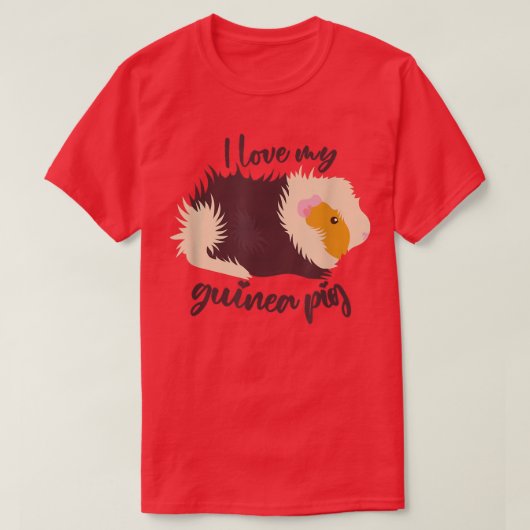 Ich Liebe meine Guinea Pig Niedlichen Funny T - Sh T-Shirt (Design vorne)