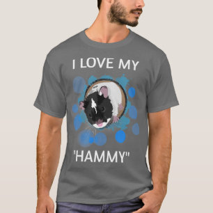 Ich Liebe meine Hammy Niedlichen Hamster Haustier  T-Shirt