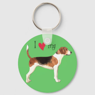 Ich Liebe meine Harrier Schlüsselanhänger