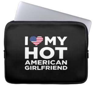 Ich liebe meine heiße amerikanische Freundin Laptopschutzhülle