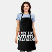 Ich Liebe meine heiße Autistische Freundin GF Auti Schürze (Getragen)