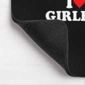 Ich Liebe meine heiße Freundin, ich höre meine hei Mousepad (Ecke)