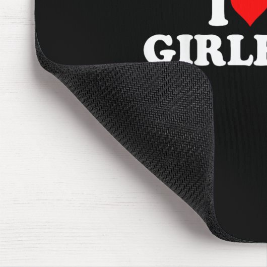 Ich Liebe meine heiße Freundin, ich höre meine hei Mousepad (Ecke)