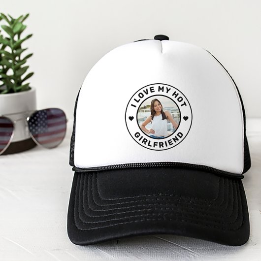 Ich Liebe meine heiße Freundin Personalisiert Truckerkappe
