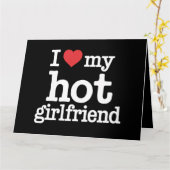 Ich Liebe meine heiße Freundin Valentine's Day GF Karte (Gelbe Blume)