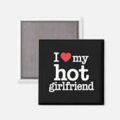 Ich Liebe meine heiße Freundin Valentine's Day GF Magnet (Vorderseite/Rückseite)