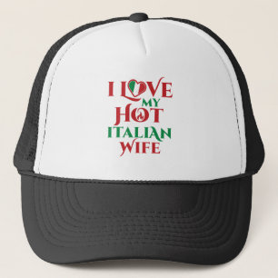 Ich Liebe meine heiße italienische Ehefrau Jahrest Truckerkappe