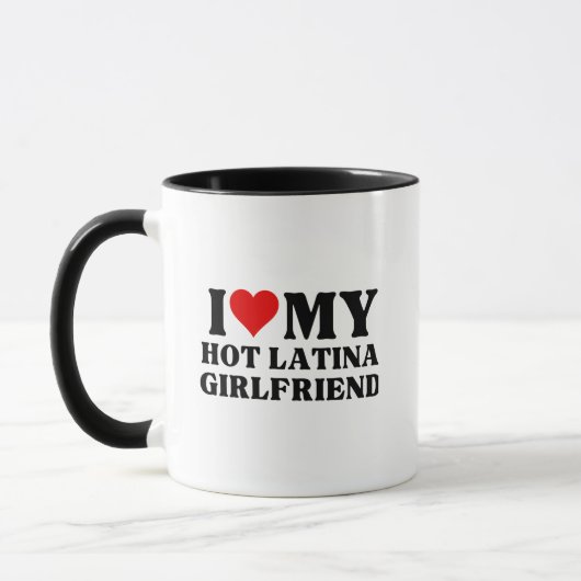 Ich Liebe meine heiße Latina Freundin Tasse (Links)