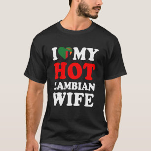 Ich Liebe meine heiße sambische Ehefrau Husband T-Shirt