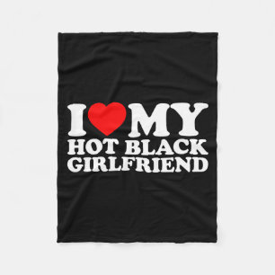 Ich liebe meine heiße schwarze Freundin Fleecedecke