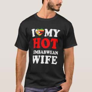 Ich liebe meine heiße simbabwische Frau Lustiges E T-Shirt