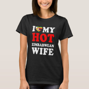 Ich liebe meine heiße simbabwische Frau Lustiges M T-Shirt