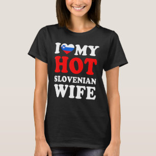 Ich Liebe meine heiße slowenische Ehefrau Husband T-Shirt