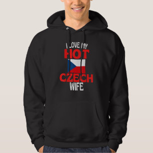 Ich liebe meine heiße tschechische Frau Tschechisc Hoodie