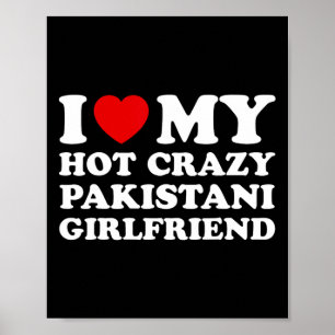 Ich Liebe meine heiße verrückte pakistanische Freu Poster