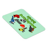 Ich Liebe meine Hinterhofvögel Magnet (Rechte Seite)