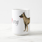 Ich Liebe meine Holländische Hirte Kaffeetasse (Mittel)