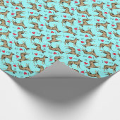 Ich Liebe meine Holländische Schäferin Geschenkpapier (Ecke)