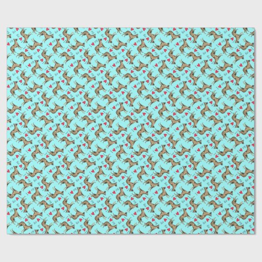 Ich Liebe meine Holländische Schäferin Geschenkpapier (Flach)