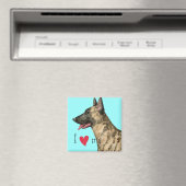 Ich Liebe meine Holländische Schäferin Magnet (In Situ (Geschirrspüler))