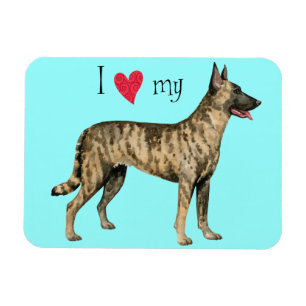 Ich Liebe meine Holländische Schäferin Magnet