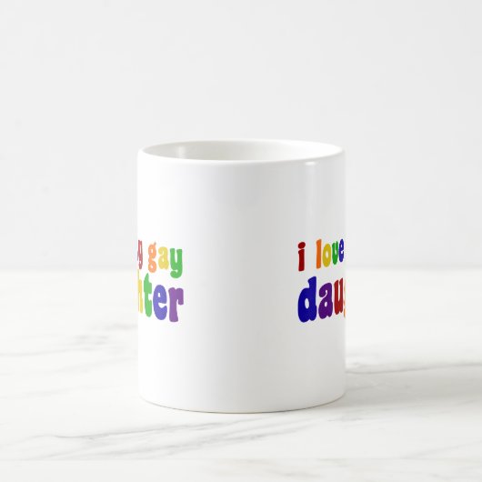 Ich Liebe meine Homosexuelle-Tochter Kaffeetasse (Mittel)