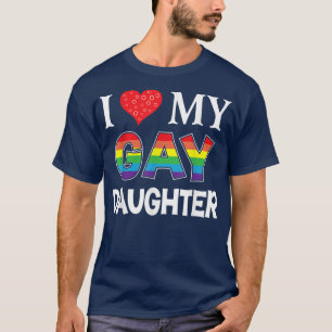 Ich Liebe meine Homosexuelle Tochter LGBT Lesbian T-Shirt