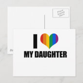 Ich Liebe meine homosexuelle Tochter Postkarte (Vorne/Hinten)