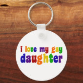 Ich Liebe meine Homosexuelle-Tochter Schlüsselanhänger (Rückseite)