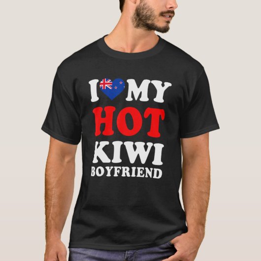 Ich Liebe meine Hot Kiwi Boyfriend Funny Girlfrien T-Shirt (Vorderseite)
