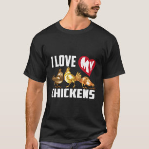 Ich liebe meine Hühner Männer und Frauen Henne T-Shirt