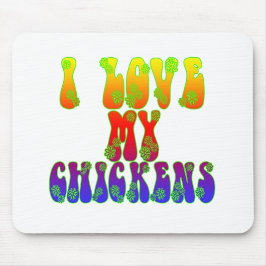 Ich Liebe meine Hühner Mousepad (Vorne)