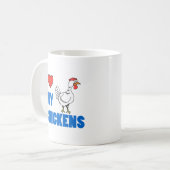 Ich Liebe meine Hühner niedliche Tasse (Vorderseite Links)
