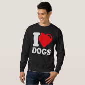 Ich Liebe meine Hunde I Liebe Hunde 1 Sweatshirt (Vorne ganz)
