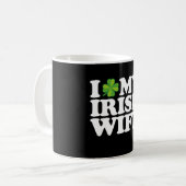 Ich Liebe meine irische Ehefrau Funny Couple St Pa Kaffeetasse (Vorderseite Links)
