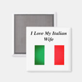 Ich Liebe meine italienische Ehefrau Magnet (Vorderseite/Rückseite)