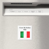 Ich Liebe meine italienische Ehefrau Magnet (In Situ (Geschirrspüler))