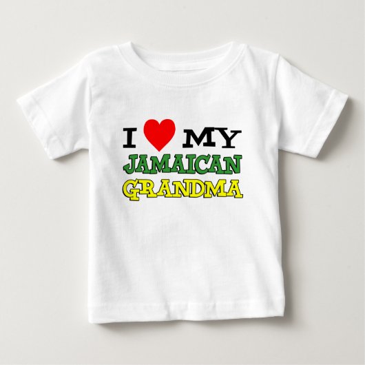 Ich Liebe meine jamaikanische Oma Baby T-shirt (Vorderseite)