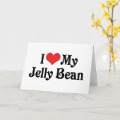 Ich Liebe meine Jelly Bean Karte (Gelbe Blume)