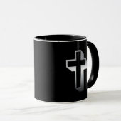 Ich Liebe meine Kaffee-Tasse mit Cross Tasse (VorderseiteRechts)